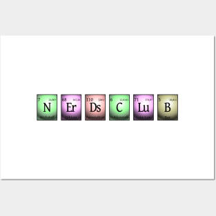 nerds club in chemical elements... Posters and Art